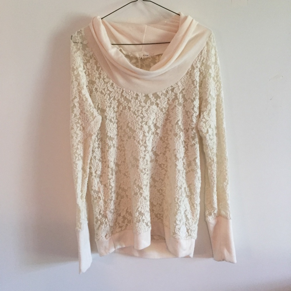 Anthropologie Oversized A’reve Swoop Neck Shirt